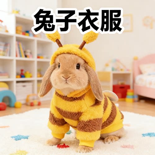 冬季保暖可爱兔兔外穿冬装拍照服