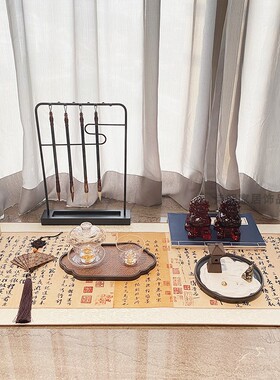 组合全案字画套装卷轴笔架