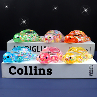 彩色diy流沙乌龟摆件大号流沙瓶网红爆款可爱桌面摆件儿童生日礼