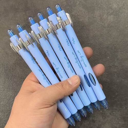 点石制笔玩转时空舱中性笔学生用双珠0.5子弹头速干高颜旋转解压