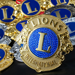 汽车中网标 狮子会盾牌金属中网标志徽章个性改装车标 全国包邮