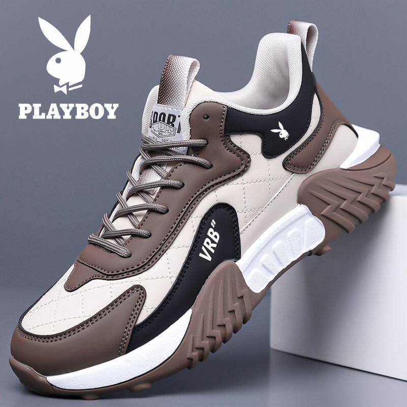 花花公子男鞋春季新款百搭男士运动休闲鞋软底耐磨防滑透气跑步鞋
