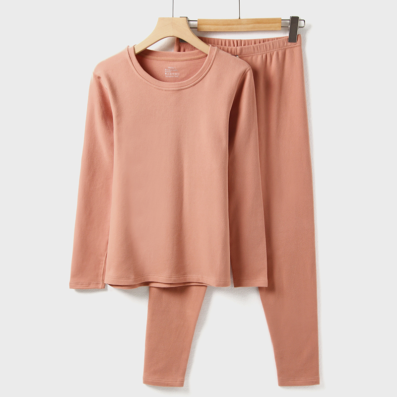 女婴童棉加厚磨毛棉秋衣秋裤套装