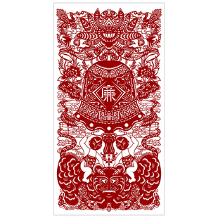 廉政廉洁剪纸图案底稿反腐倡廉手工刻纸图样剪纸打印底稿剪纸模板