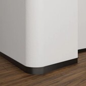 持雍黑色踢脚线铝合金属地板地线地脚线收边墙灰收口墙面贴隐形