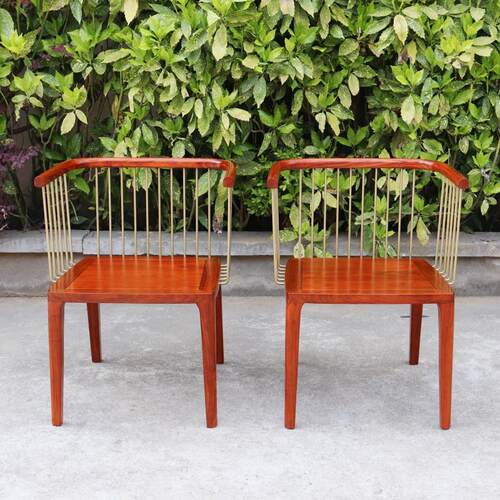 刺猬紫檀休闲椅实木家具简约时尚中式红木餐椅茶椅花梨木律椅厂家