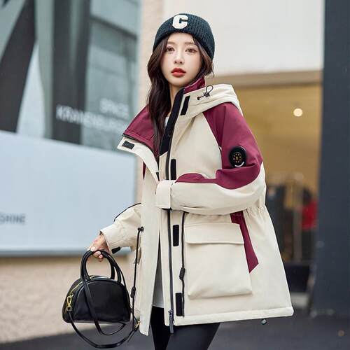 派克服女冬季新款加厚加绒2026韩版洋气宽松冲锋衣保暖爆款棉外套