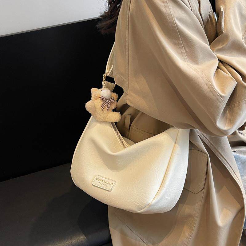 时尚通勤单肩包软皮包包女2026新款春季百搭手提简约斜挎包韩版