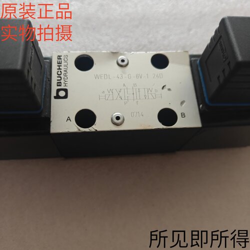 原装瑞士BUCHER布赫电磁阀WEDL-43-G-6V-1 24D原装现货