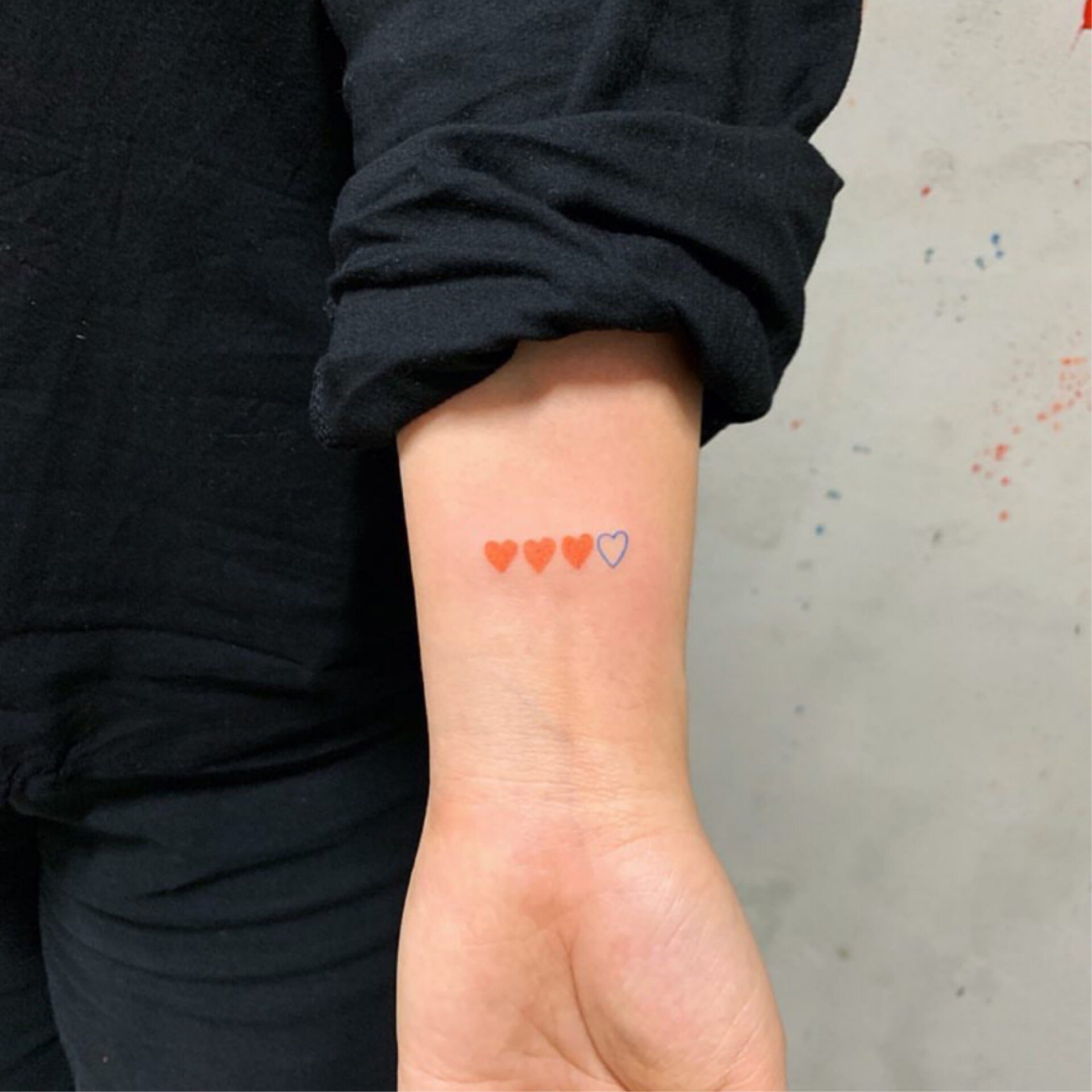 喵小姐纹身贴ins风小清新持久防水女手环爱心纹身贴手腕