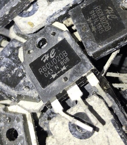 原装拆机测好 R60U02DB 快恢复二极管 60A200V TO-3P电焊机常用