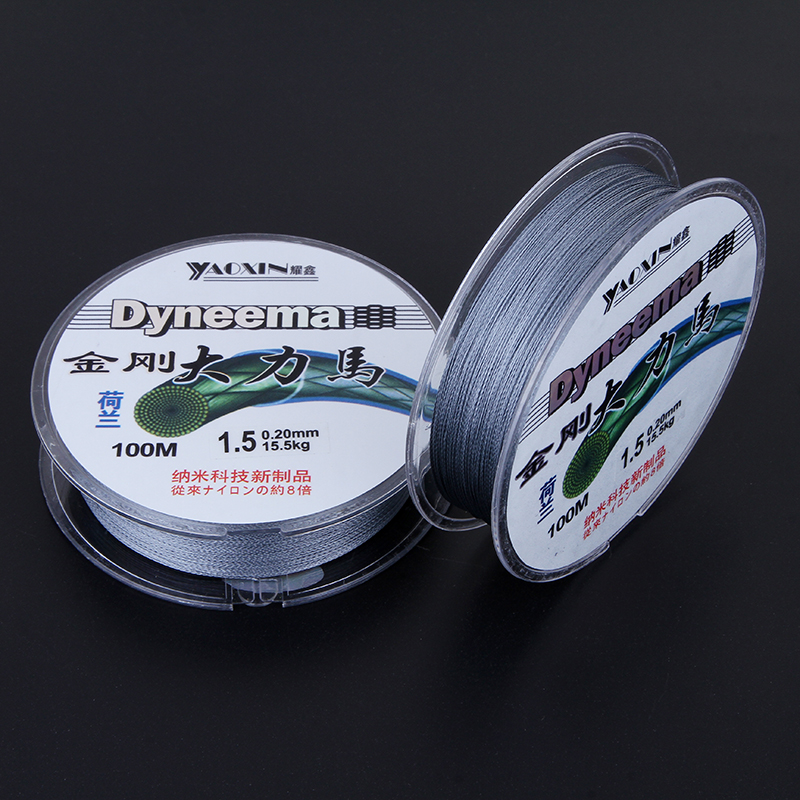 荷兰进口超强拉力100米金刚大力马编织鱼线4编8编防咬耐磨pe路亚