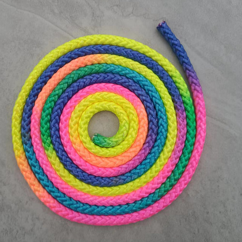 尼龙七彩艺术体操绳体操道具健身