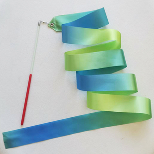 2米渐变艺术体操彩带幼儿园运动会开幕式儿童表演出道具舞蹈丝带