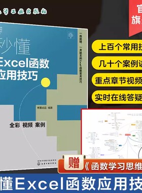 秒懂Excel函数应用技巧 Excel公式快速入门 LOOKUP函数VLOOKUP函数 Excel公式数据分析数据处理 掌握Excel函数与公式应用技巧
