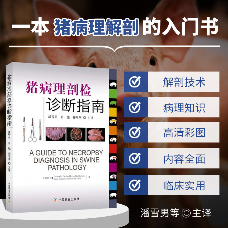 正版书籍 猪病理剖检诊断指南 图解猪病防治 猪病诊治图谱 猪病书籍 猪病用药 猪病大全 猪病诊治技术 猪病解剖学 中国农业出版社