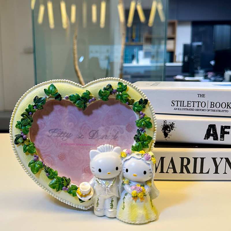 婚礼喜庆结婚相框情人节三丽鸥hello kitty猫 树脂相框摆件工艺品