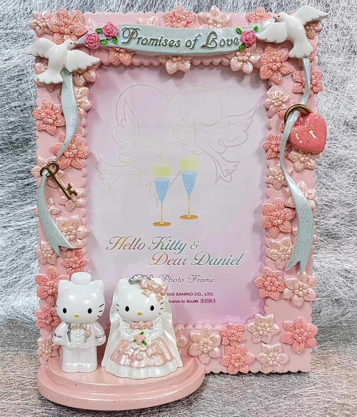 婚礼喜庆结婚情侣相框 三丽鸥hello kitty猫KT树脂相框送礼工艺品