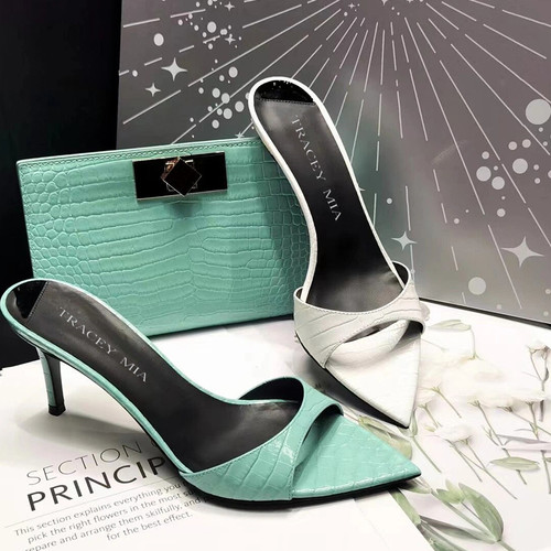 尖头凉鞋女高跟鞋超纤皮性感细跟