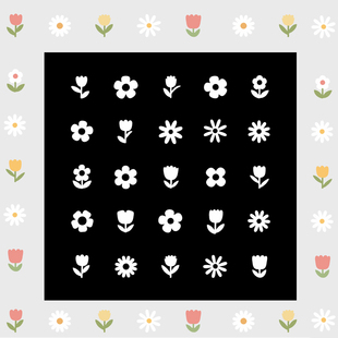 花朵镂空贴纸KT猫图案改衣服鞋子涂鸦模板定制贴纸图案画图案模板