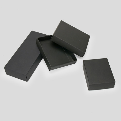 黑卡纸折叠纸盒可印刷logo