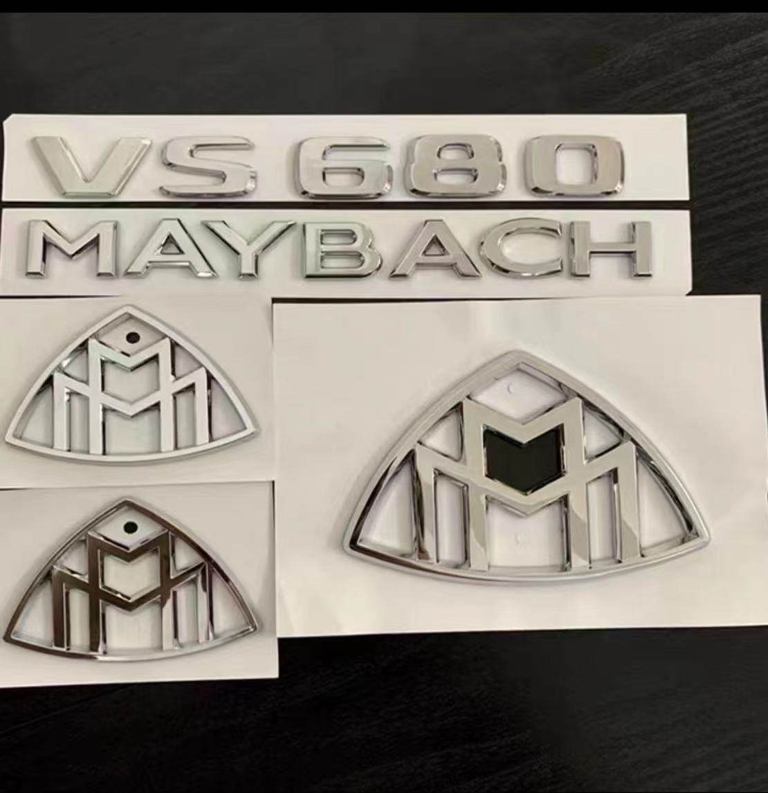 奔驰v260l改装迈巴赫vs680 vs980车标 奔驰v级改装迈巴赫车标原厂