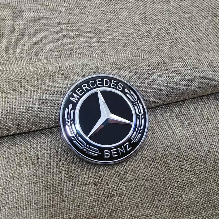 适用于奔驰机盖标GL450 ML350 GLK GLC260 GLE CLS引擎盖标志车标