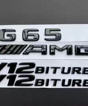 奔驰G500 G350d G63 G55G65改装AMG尾标车标字母标贴字标标志车贴
