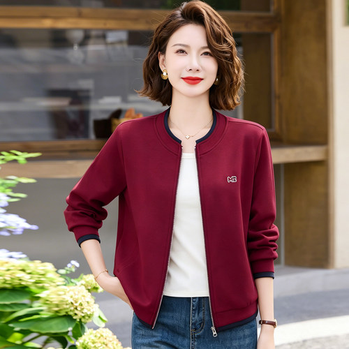 休闲运动短款外套女春秋今年流行