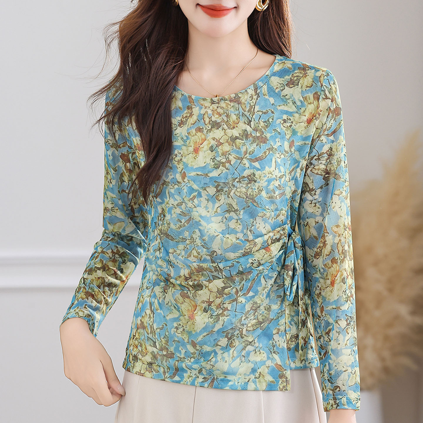 2025新款扎染小众长袖T恤