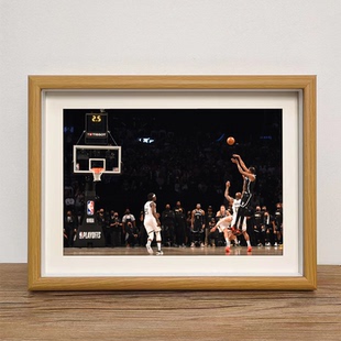篮球相框KD杜兰特绝杀海报书桌摆台装饰画球星画框挂画送生日礼物