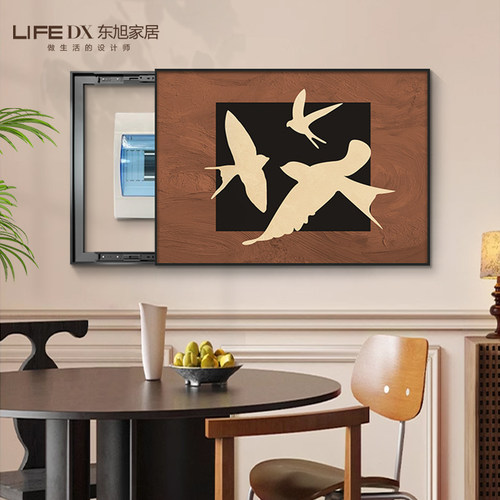 【小红书推荐】中古风电表箱挂画