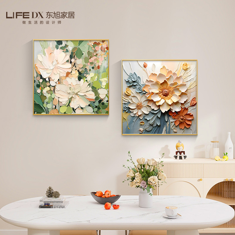 大芬油画村电表箱装饰画2025新款免打孔餐厅配电箱遮挡挂画高级感图片