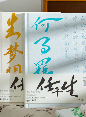 青禾纪原创任平生笔记本本子文字励志高颜值日记本学生加厚手账本