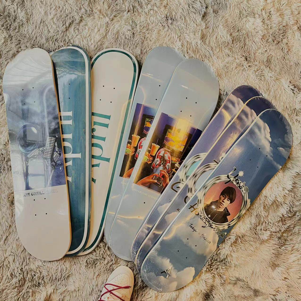 April美国进口枫木专业滑板板面 Yuto签名青少年baker girl双翘板