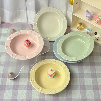 韩国ins多巴胺小盘子陶瓷九只猫