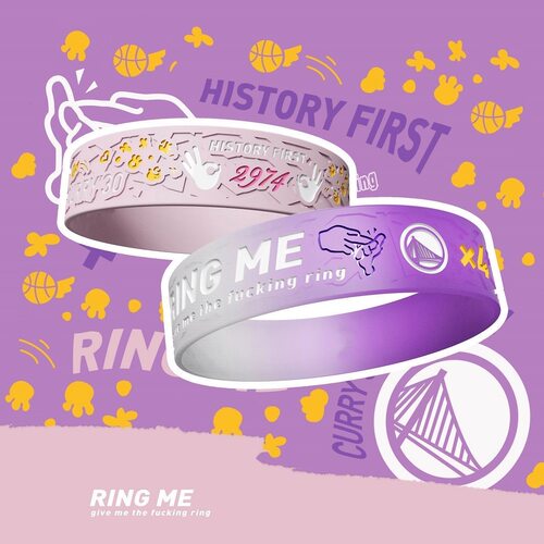 NBA球星 库里四冠王系列手环 ringme姿势庆祝30篮球运动情侣周边