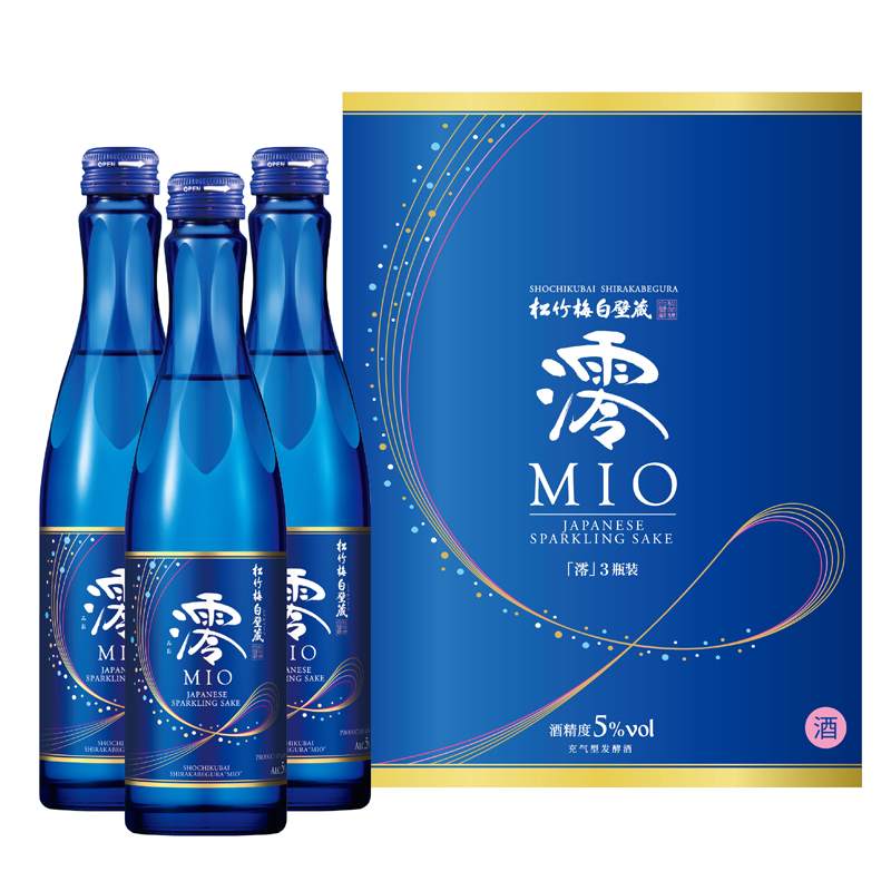日本原装进口 松竹梅白壁藏澪MIO气泡起泡清酒300mL 低度甘口甜酒