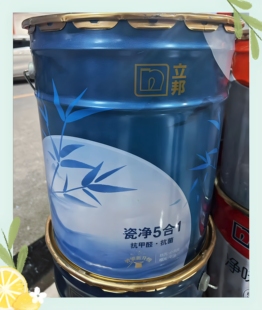 立邦瓷净抗菌抗甲醛小羊皮净味五合一乳胶漆室内墙面漆环保净味