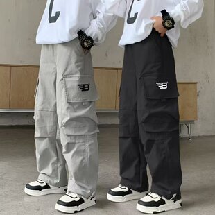 男童裤子2025新款儿童春秋休闲长裤中大童宽松春季男孩工装裤子潮