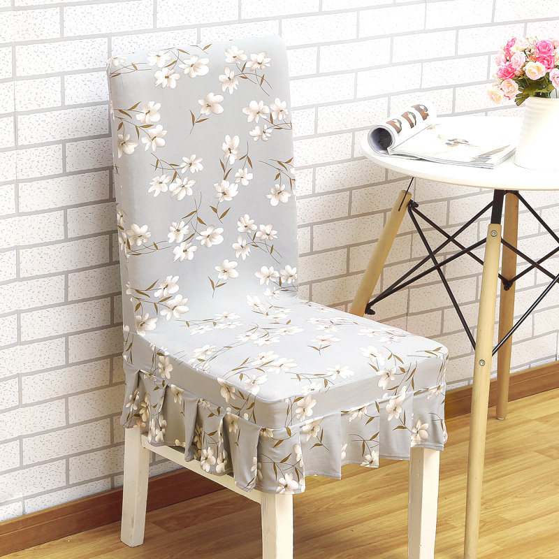 家用弹力椅套连体餐椅套简约现代凳子套罩椅子套酒店座椅套布艺