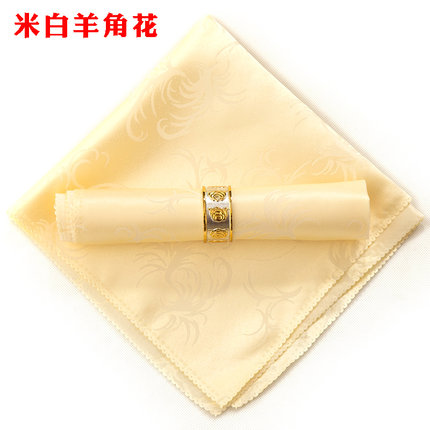 提花口布席巾折花 西餐巾餐厅欧式红色酒店擦杯布 餐巾布餐垫布