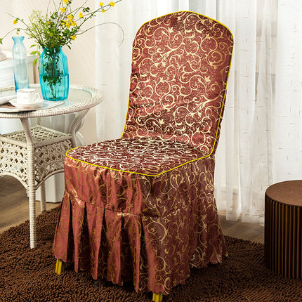 定做酒店椅套连体饭店椅子套餐厅婚庆婚宴凳子套罩座椅套布艺批发