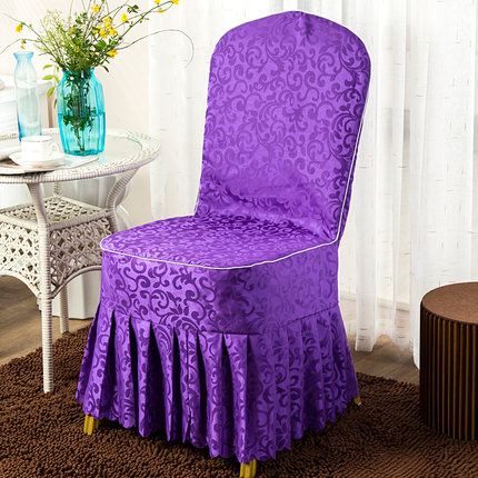 定做酒店椅套连体饭店椅子套餐厅婚庆婚宴凳子套罩座椅套布艺批发
