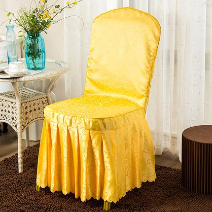 定做酒店椅套连体饭店餐桌椅子套罩餐厅宴会凳子套罩餐椅套批发