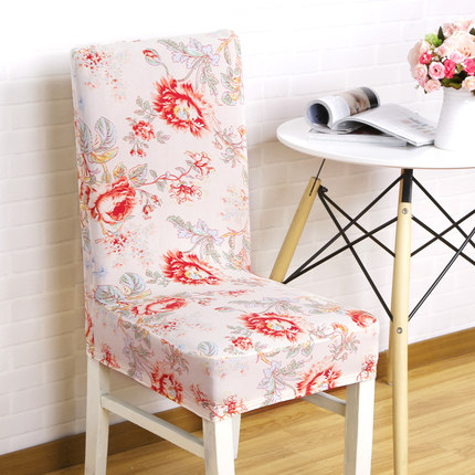 家用弹力椅套连体酒店餐椅套凳子套罩餐桌椅子套罩座椅套欧式布艺
