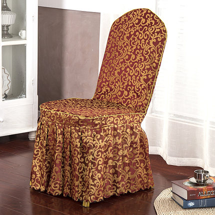 定做批发酒店椅套连体饭店椅子套餐厅宴会餐椅套婚庆婚宴凳子套罩