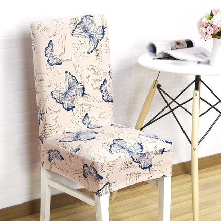 家用弹力椅套连体酒店餐椅套凳子套罩餐桌椅子套罩座椅套欧式布艺