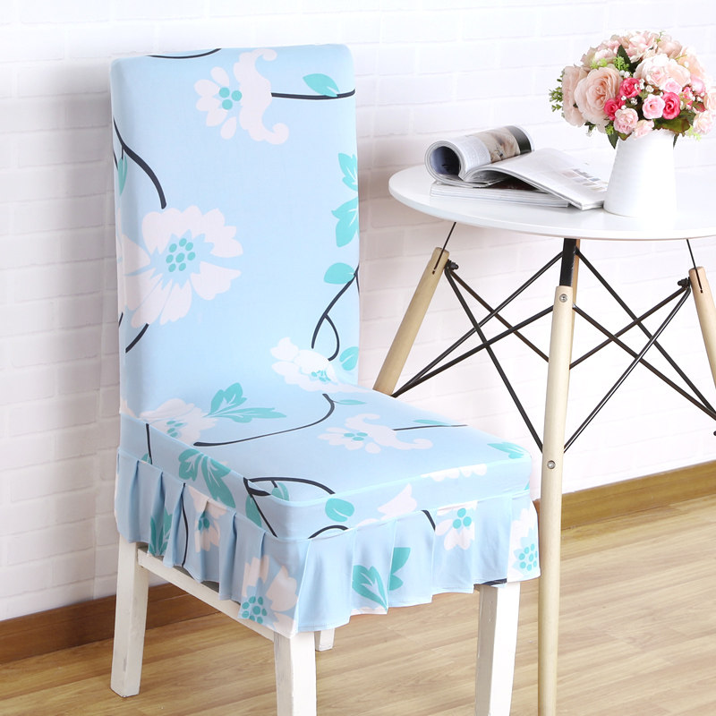 家用弹力椅套连体餐椅套简约现代凳子套罩椅子套酒店座椅套布艺