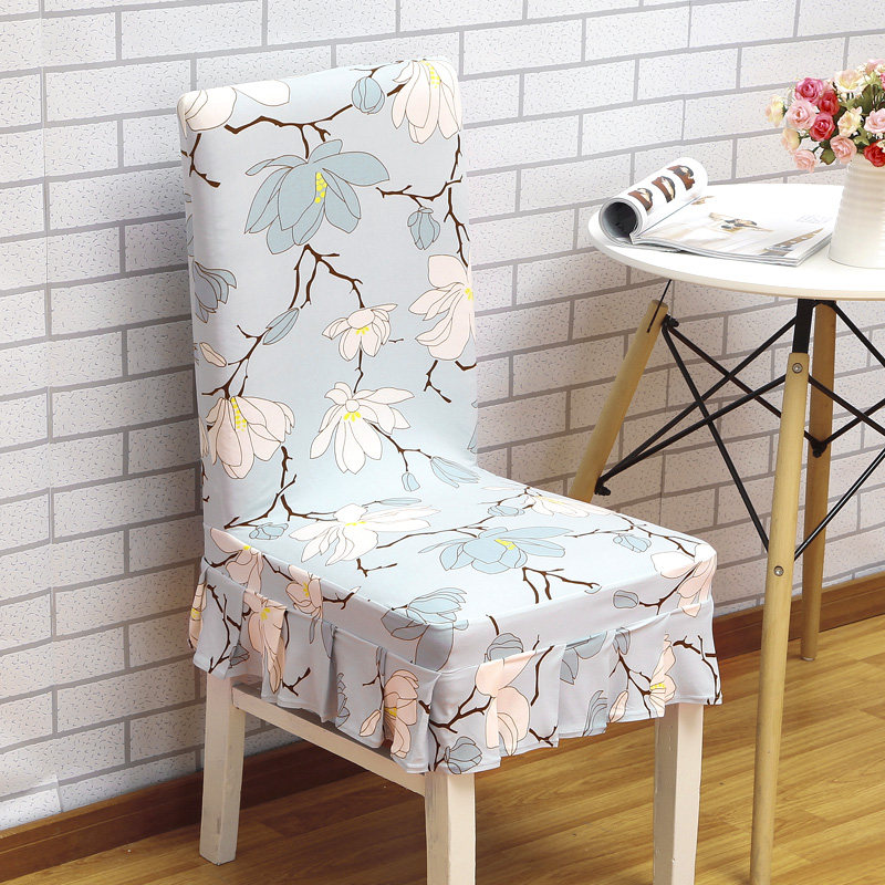 家用弹力椅套连体餐椅套简约现代凳子套罩椅子套酒店座椅套布艺